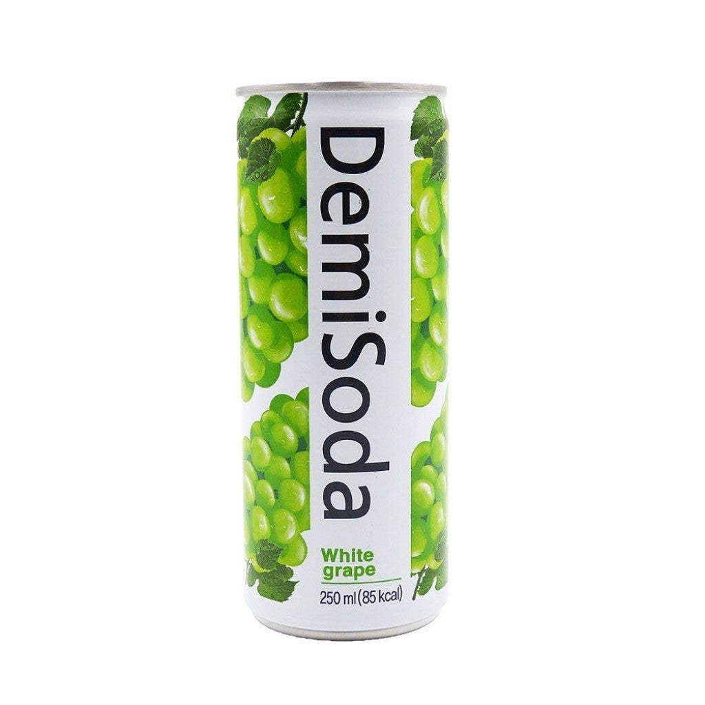 Refrigerante sabor Uva Verde Lata 250ml Demi Soda
