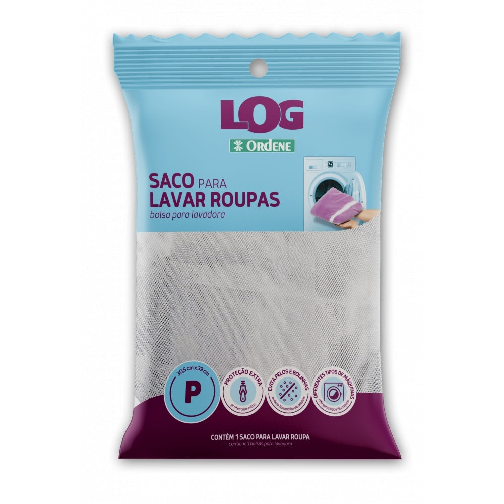 SACO PARA LAVAR ROUPAS P 30,5X39CM ORDENE