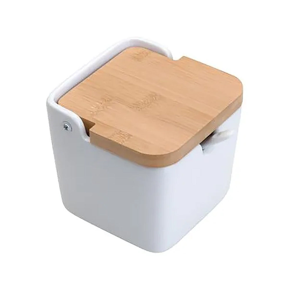 Saleiro de Mesa com Tampa e Colher