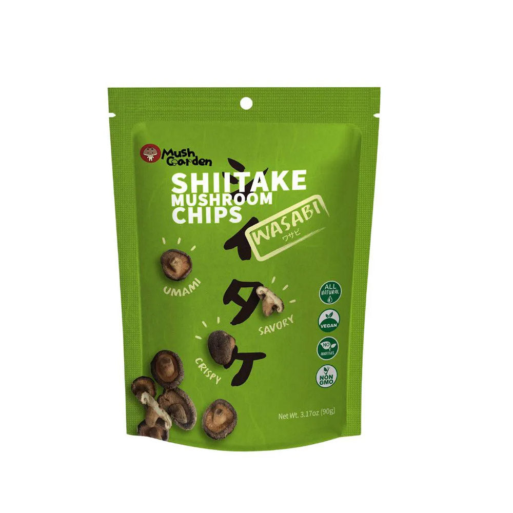 Salgadinho Chips de Shitake Sabor Wasabi 90g