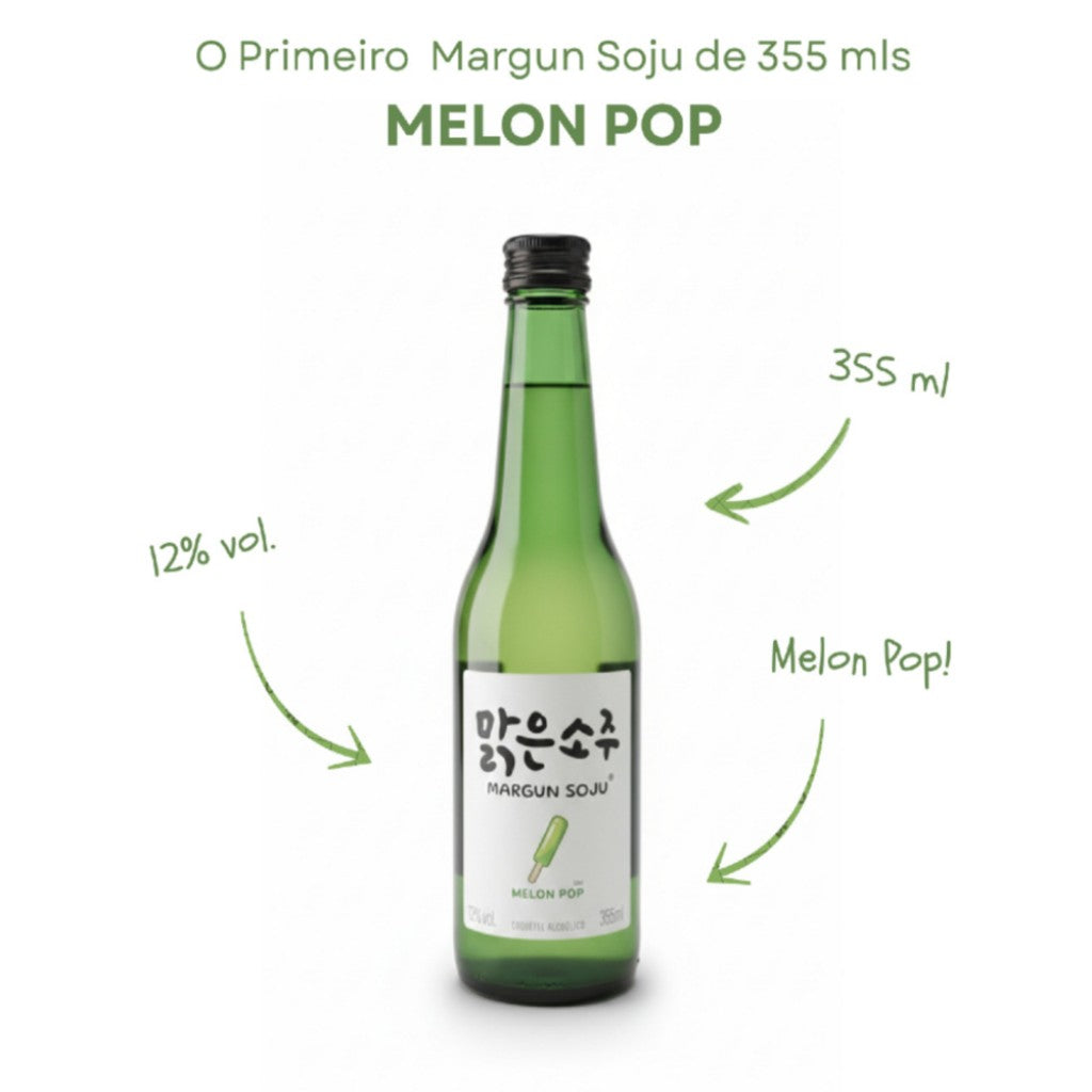 Soju Melon Pop 355ml Margun