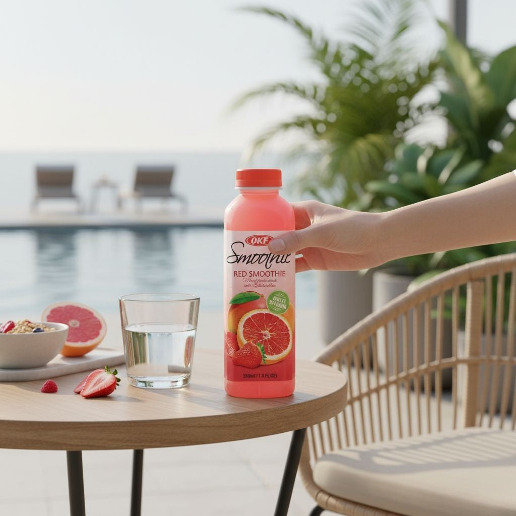 Suco Smoothie OKF Frutas Vermelhas 500ml Natural e Refrescante