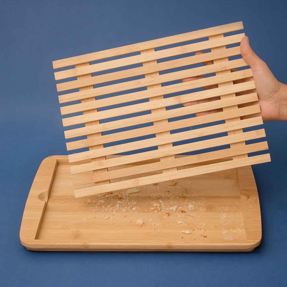 TABUA MIGALHEIRA DE PAO EM BAMBU 36X24CM OIKOS