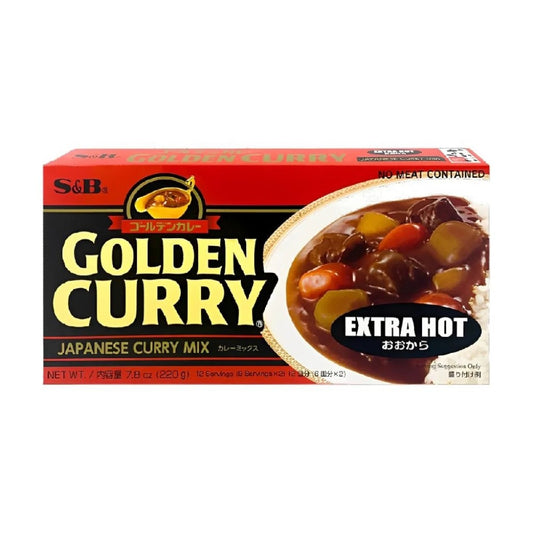 Tempero Golden Curry Extra Picante 220g S&b