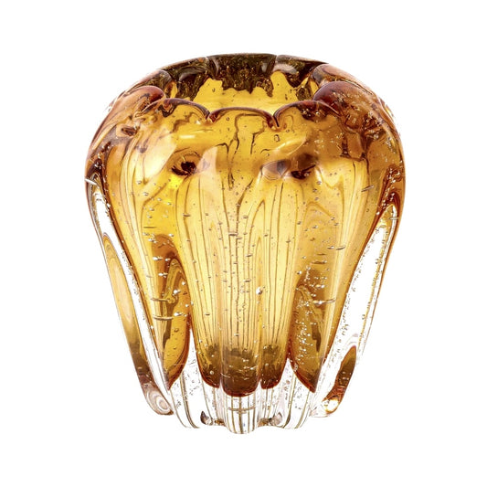 Vaso Decorativo Veneza Murano Ambar 12cm