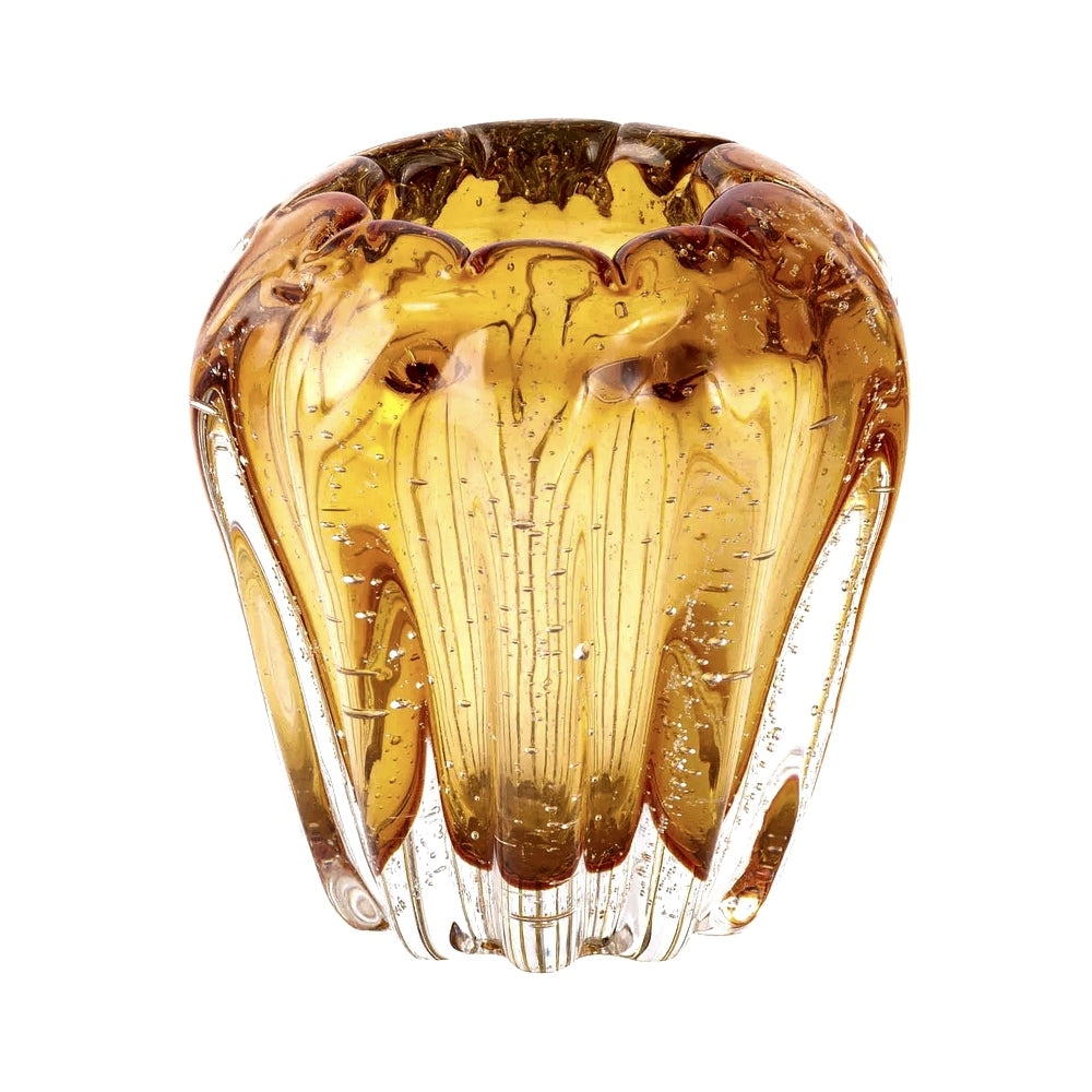 Vaso Decorativo Veneza Murano Ambar 12cm