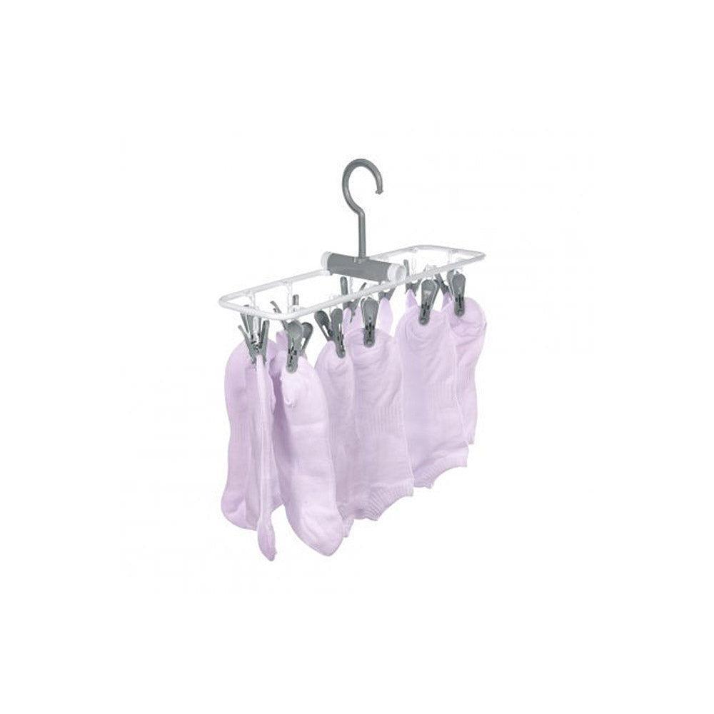 Varal dobrável com 12 prendedores Ordene