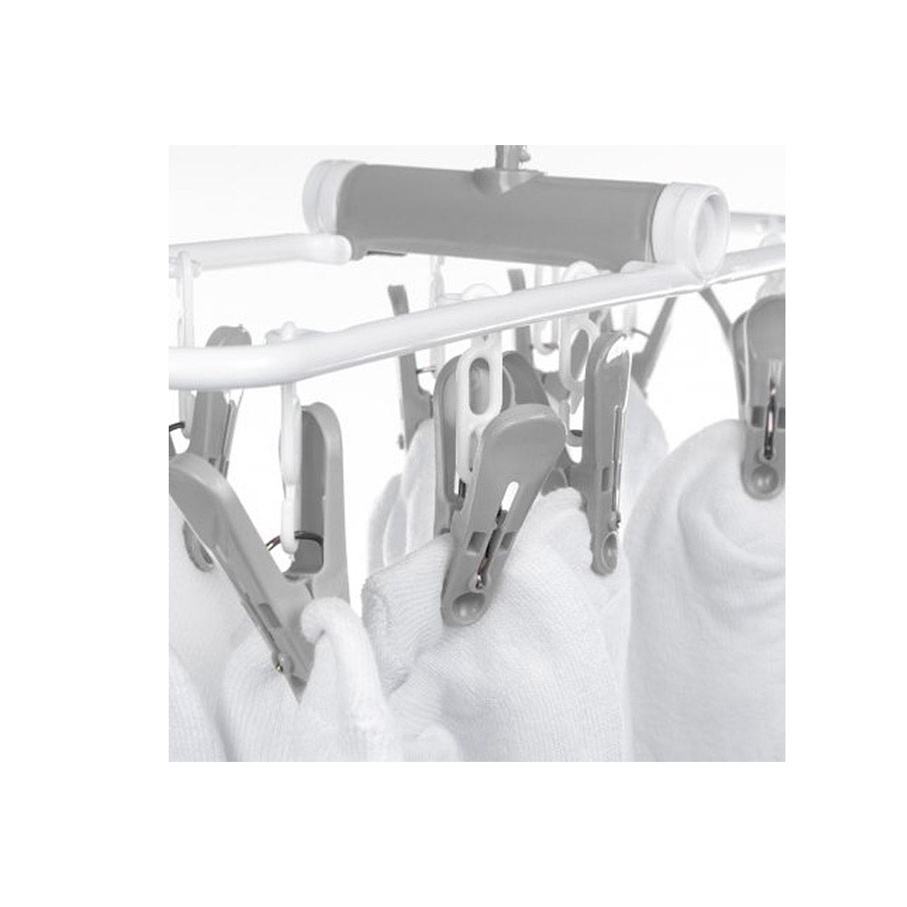 Varal dobrável com 12 prendedores Ordene