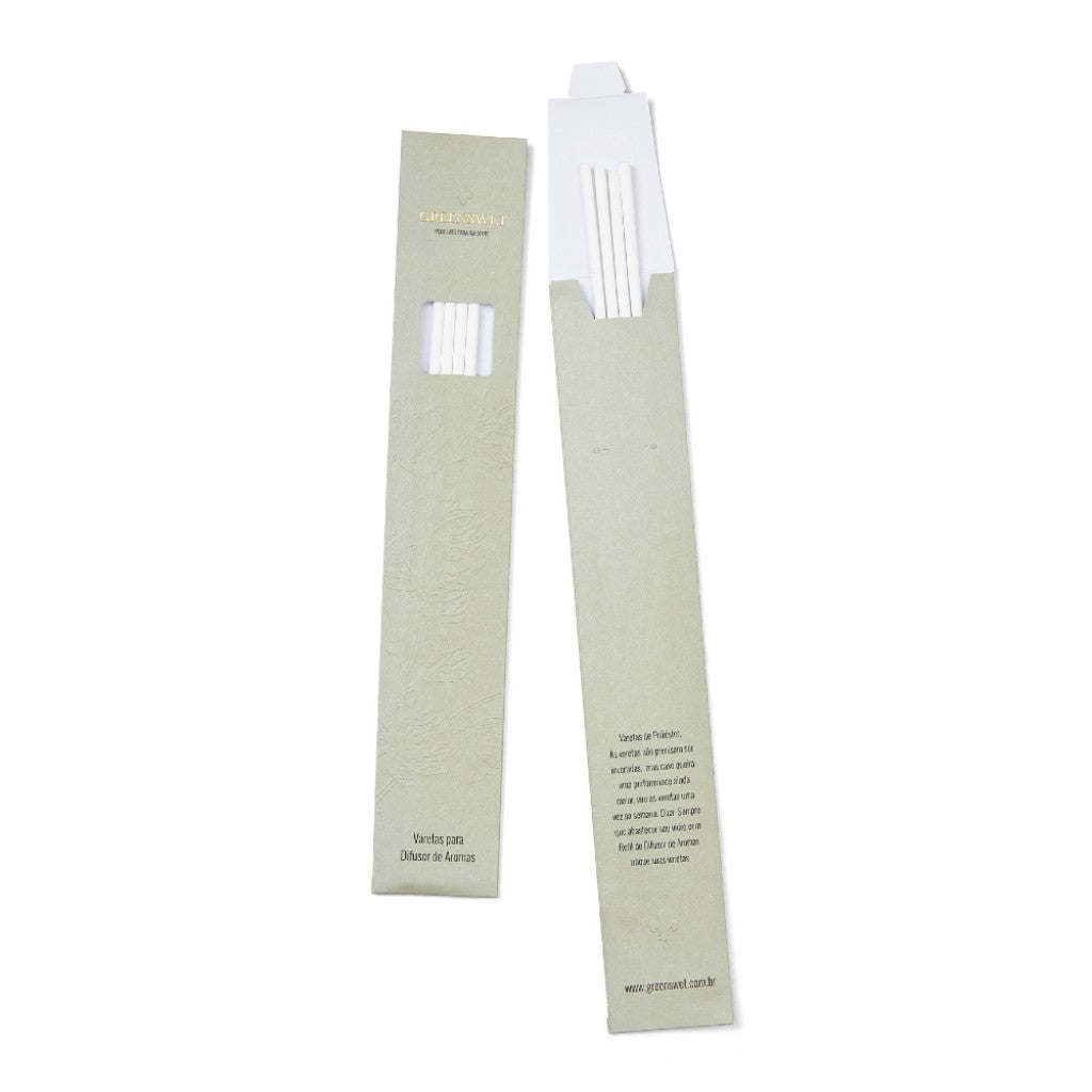 Varetas para Difusor de Aromas Branco 4 Unidades Greenswet