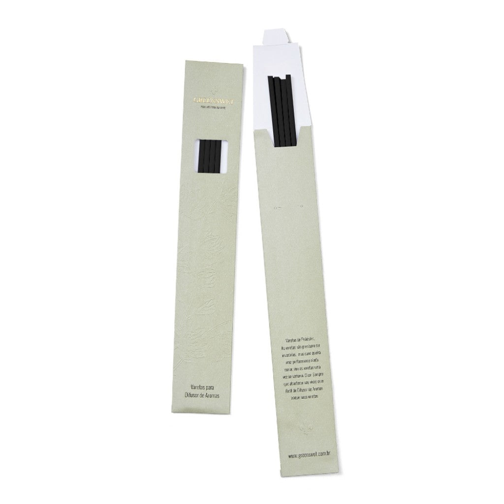 Varetas para Difusor de Aromas Pretas 4 Unidades Greenswet