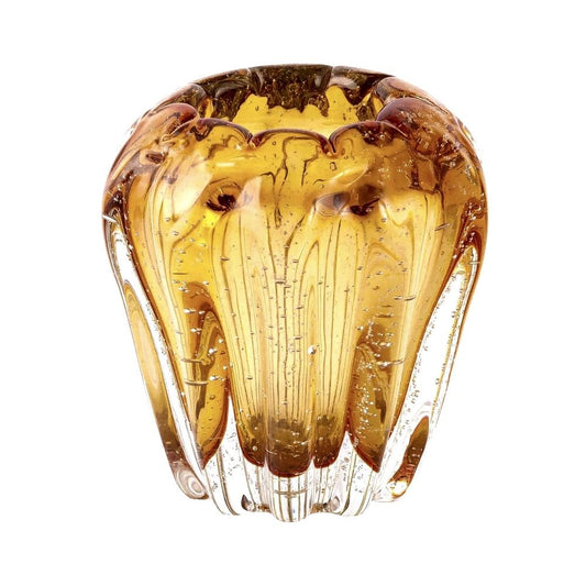Vaso Decorativo Veneza Murano Ambar 12cm