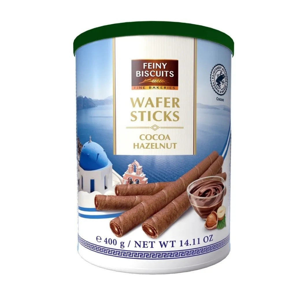 Wafer Crocante Recheado com Creme de Avelã 200g Feiny Biscuits