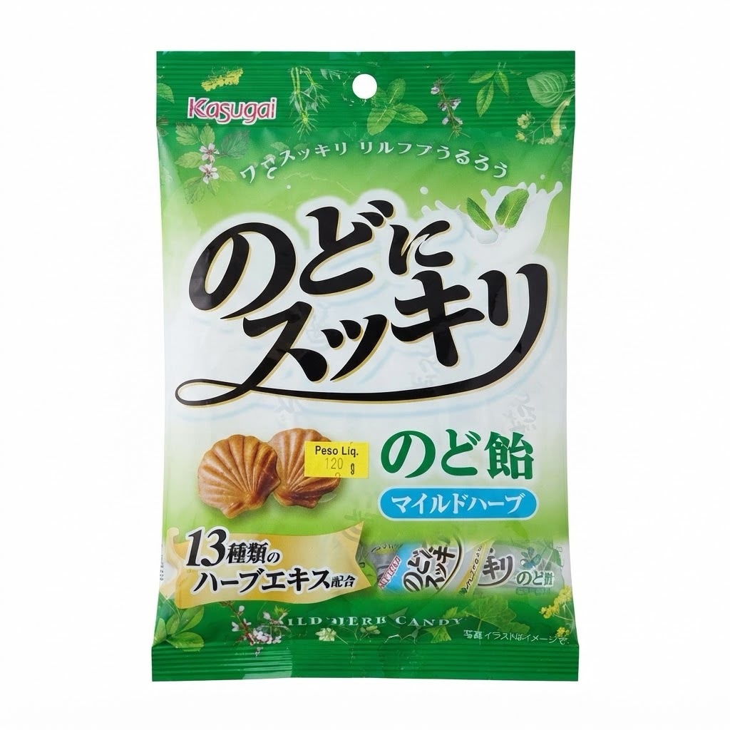 Bala de Leite com Menta Kasugai Milk Land 120g