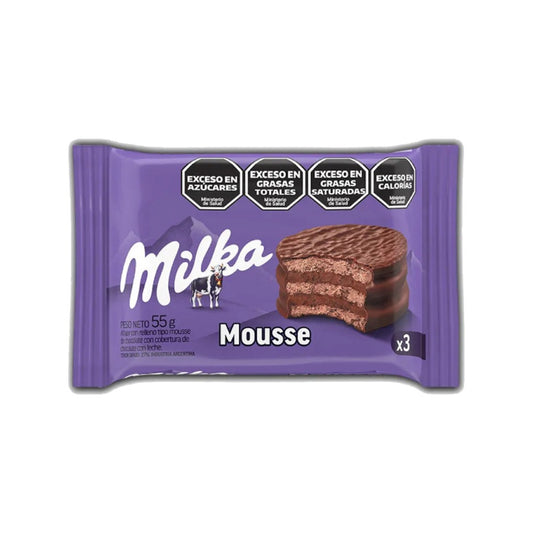 Alfajor Mousse de Chocolate com Cobertura de Chocolate 55g Milka