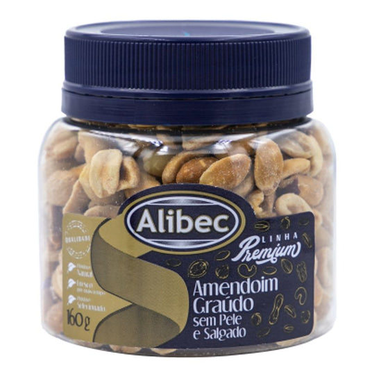 Amendoim Graudo Sem Pele Salgado Pote 160g