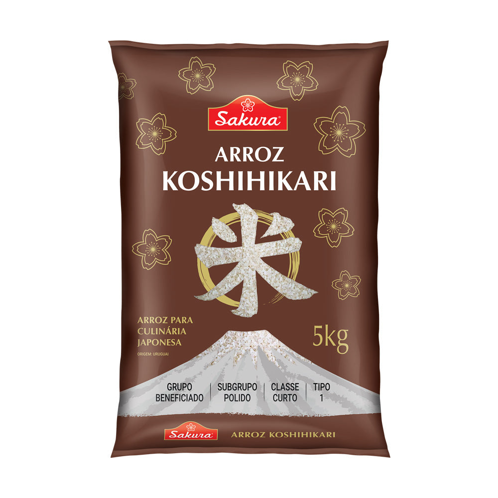 Arroz Grao Curto Oriental Koshihikari 5kg Sakura