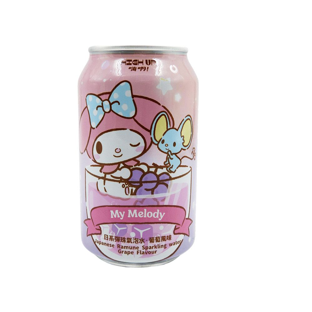 Refrigerante Ramune da Hello Kitty sabor Uva 330ml Sanrio