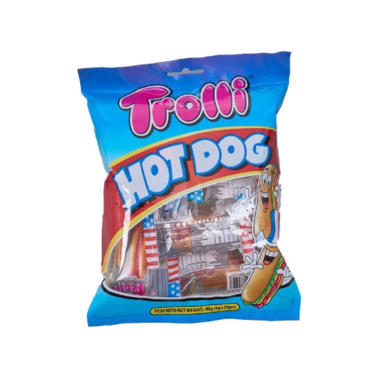 Bala de Gelatina Mini Hot Dog 90g Trolli