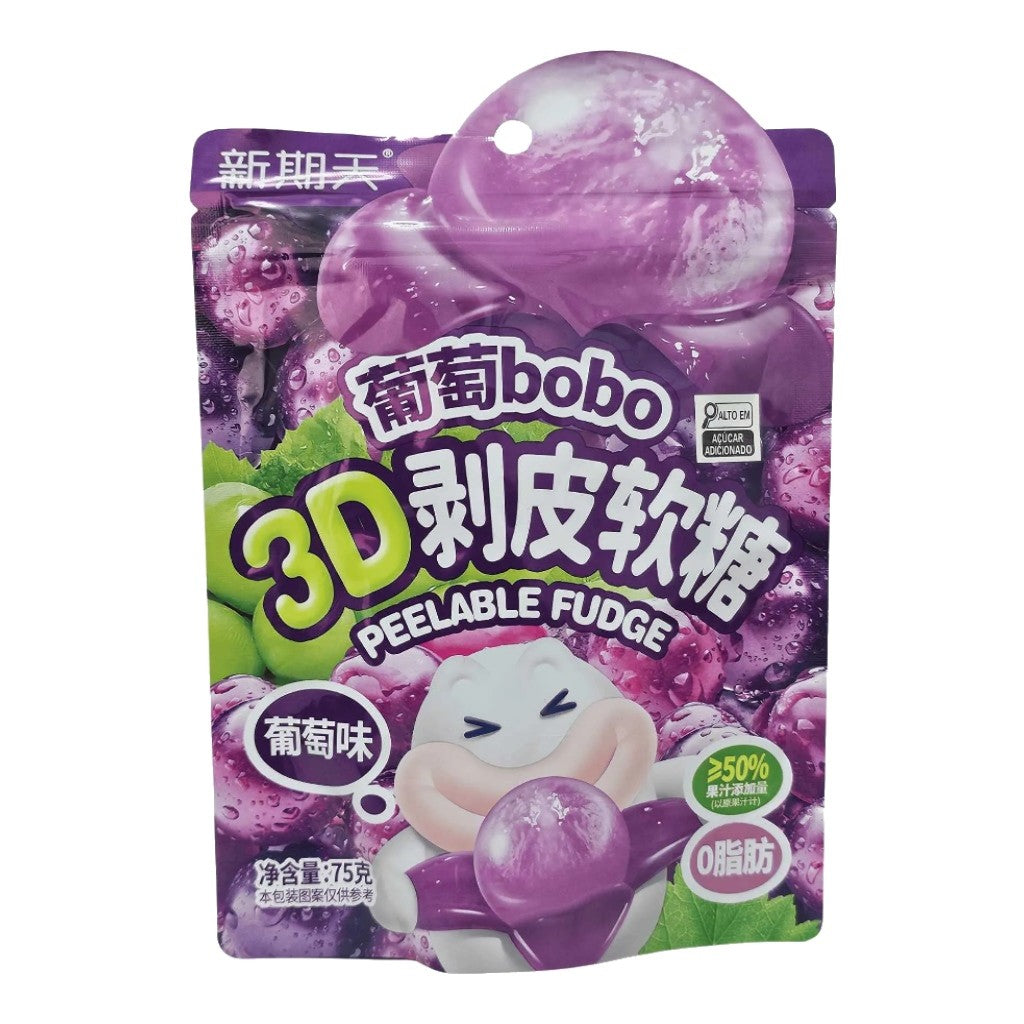 Bala de Goma 3D Sabor Uva 75g Xinqitian