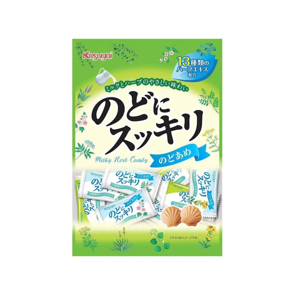 Bala Refrescante de Leite e Ervas 77g Kasugai