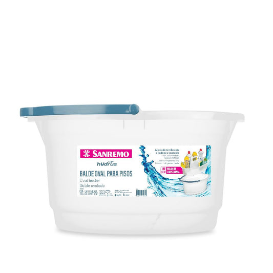 Balde Oval Transparente 14l