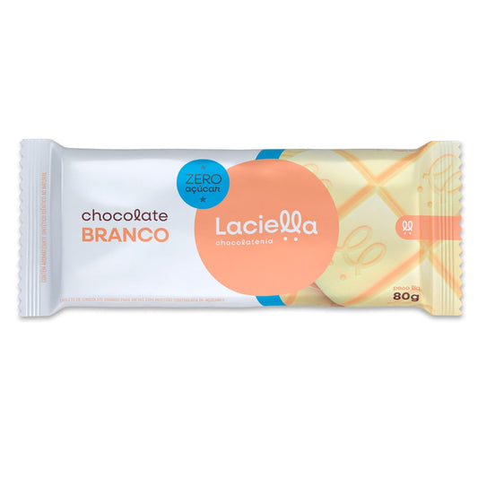 Barra de Chocolate Branco Zero Açucar 80g
