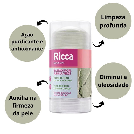 Bastão Facial Argila Verde 30g