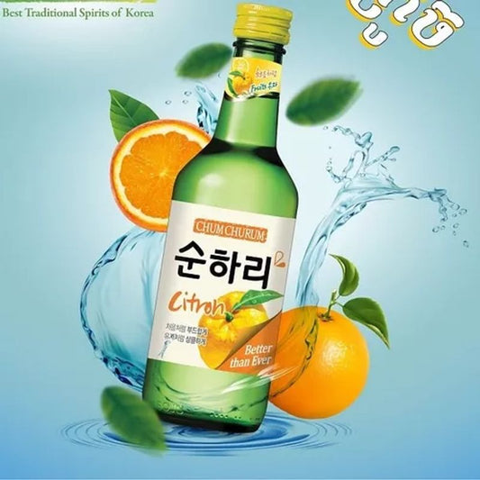 Bebida Coreana Soju Chum Churum Cidra 360ml