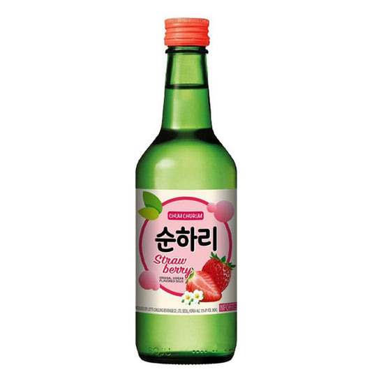 Bebida Coreana Soju Chum Churum Morango 360ml