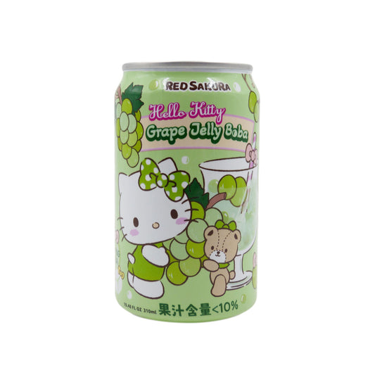 Bebida Sabor Uva com Gelatina Hello Kitty 310ml Red Sakura