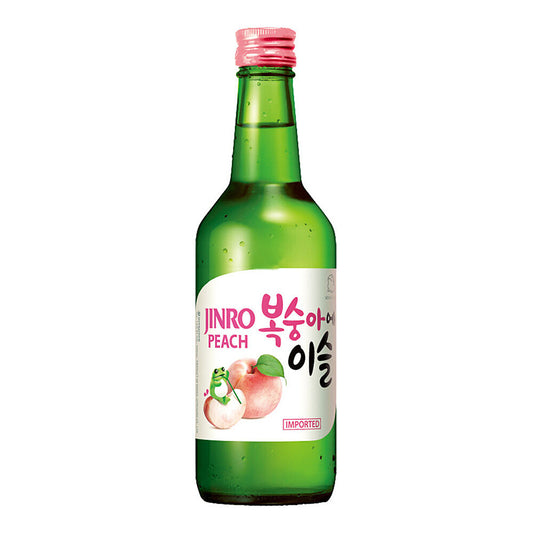 Bebida Coreana Soju Sabor Pêssego 360ml Jinro