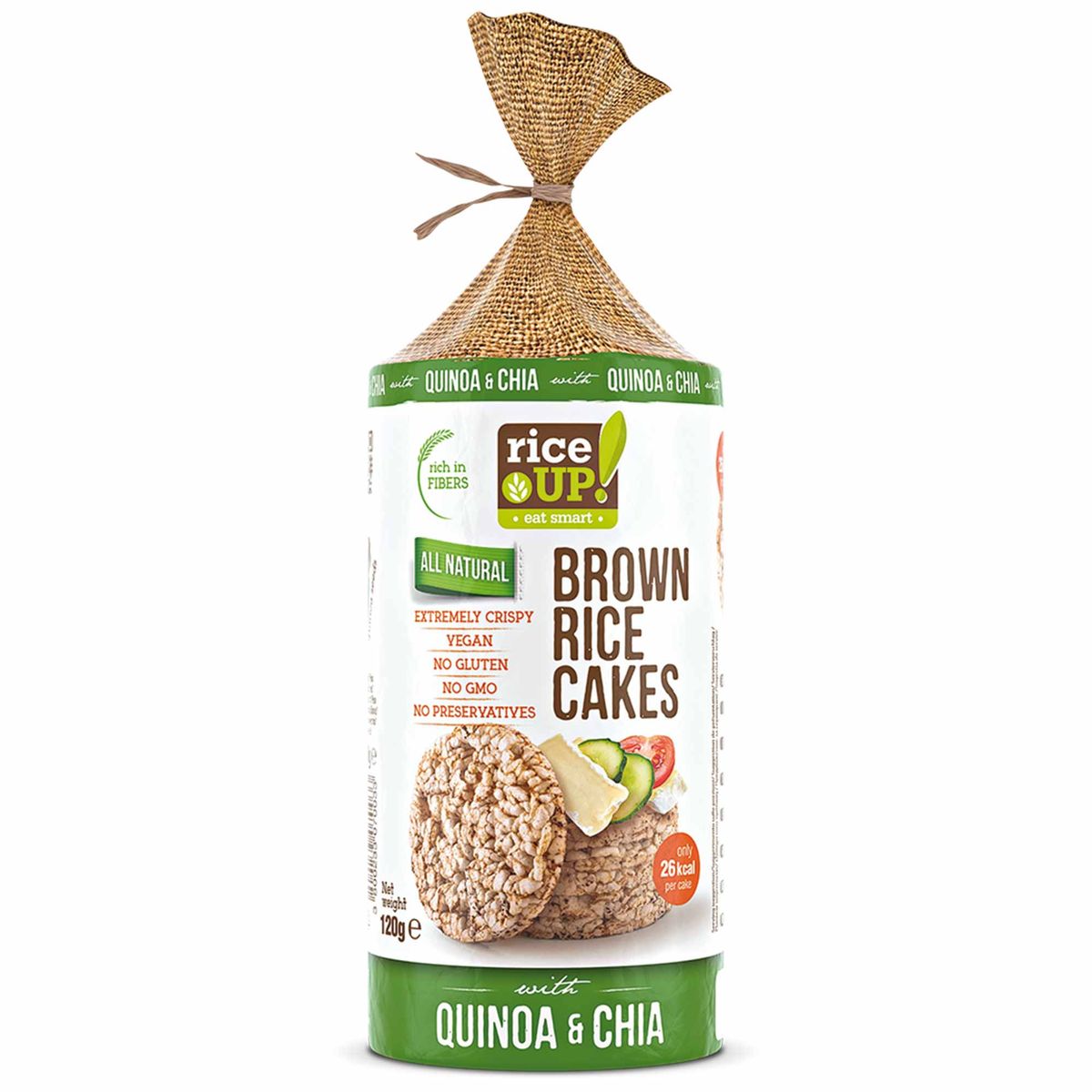 Biscoito Arroz Quinoa Chia 120g Rice Up