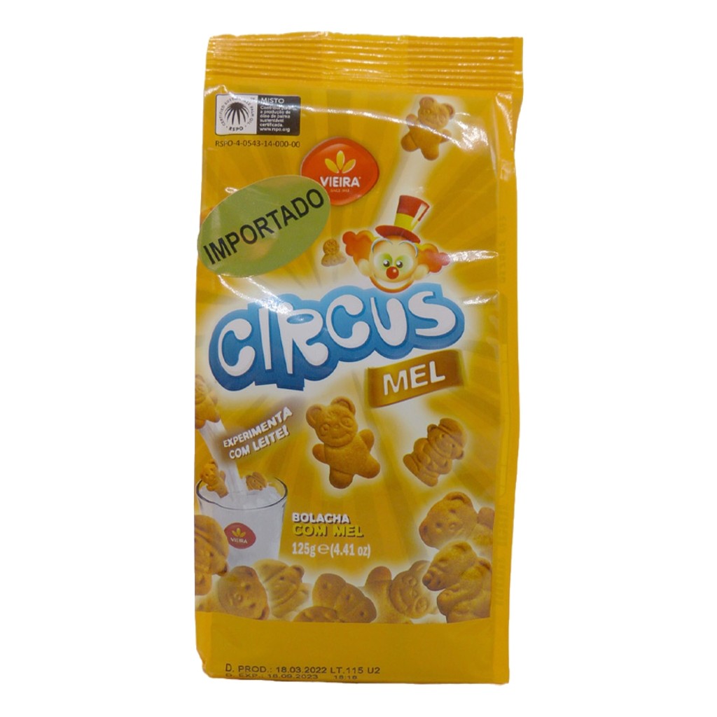 Biscoito Circus Mel 125g Vieira