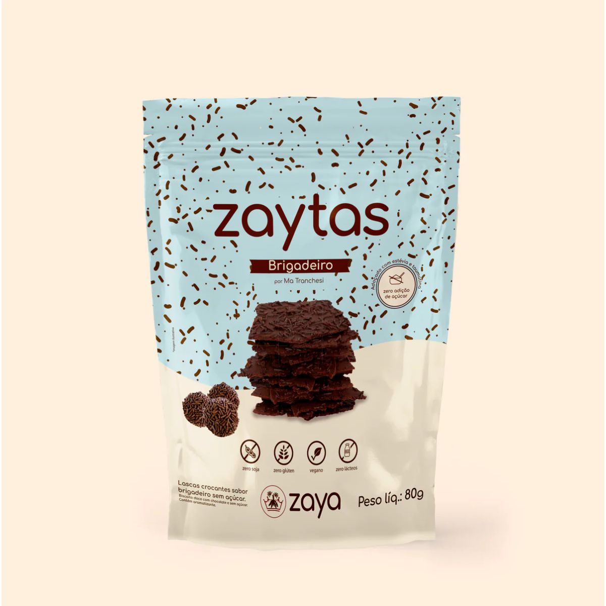 Biscoito Doce Brigadeiro Zaytas 80g