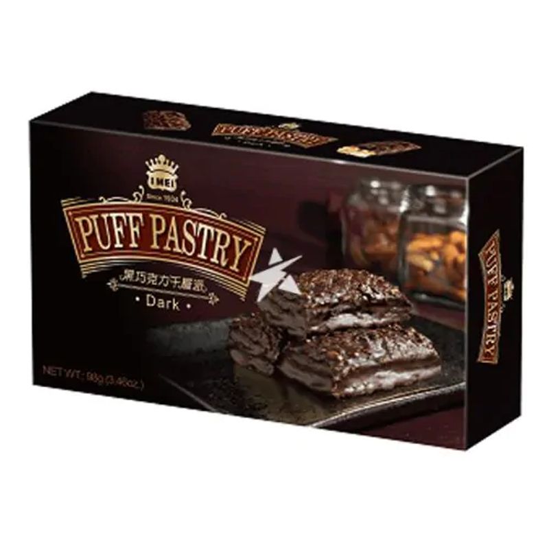 Biscoito Folhado Sb Chocolate Amargo Dark Puff 98g