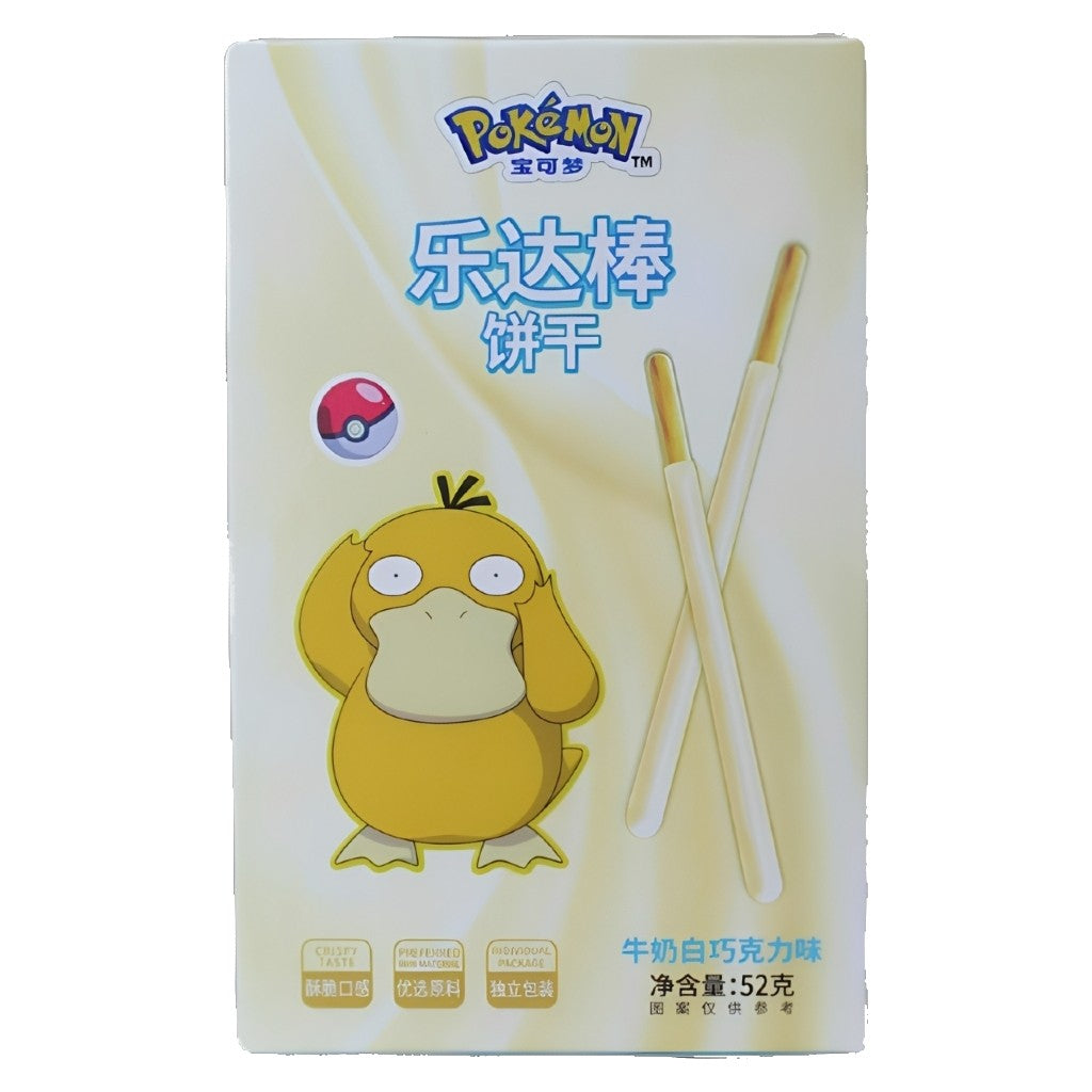 Biscoito Palito Sabor Chocolate Branco ao Leite 52g Pokémon