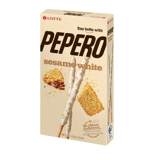Biscoito Pepero Chocolate Branco com Gergelim 39g