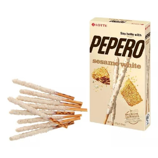Biscoito Pepero Chocolate Branco com Gergelim 39g