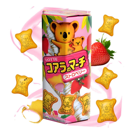 Biscoito Koala de Morango 37g Lotte