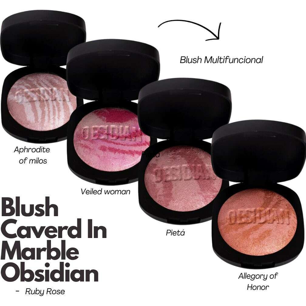 Blush Carved Obsidian Pieta