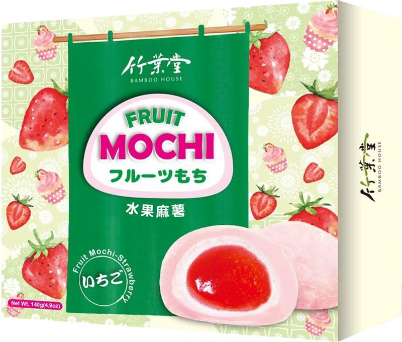 Bolinho de Arroz Moti Sabor Morango 140g Bamboo House