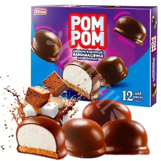 Bombom de Chocolate ao Leite com Recheio de Marshmallow Pompom 156g