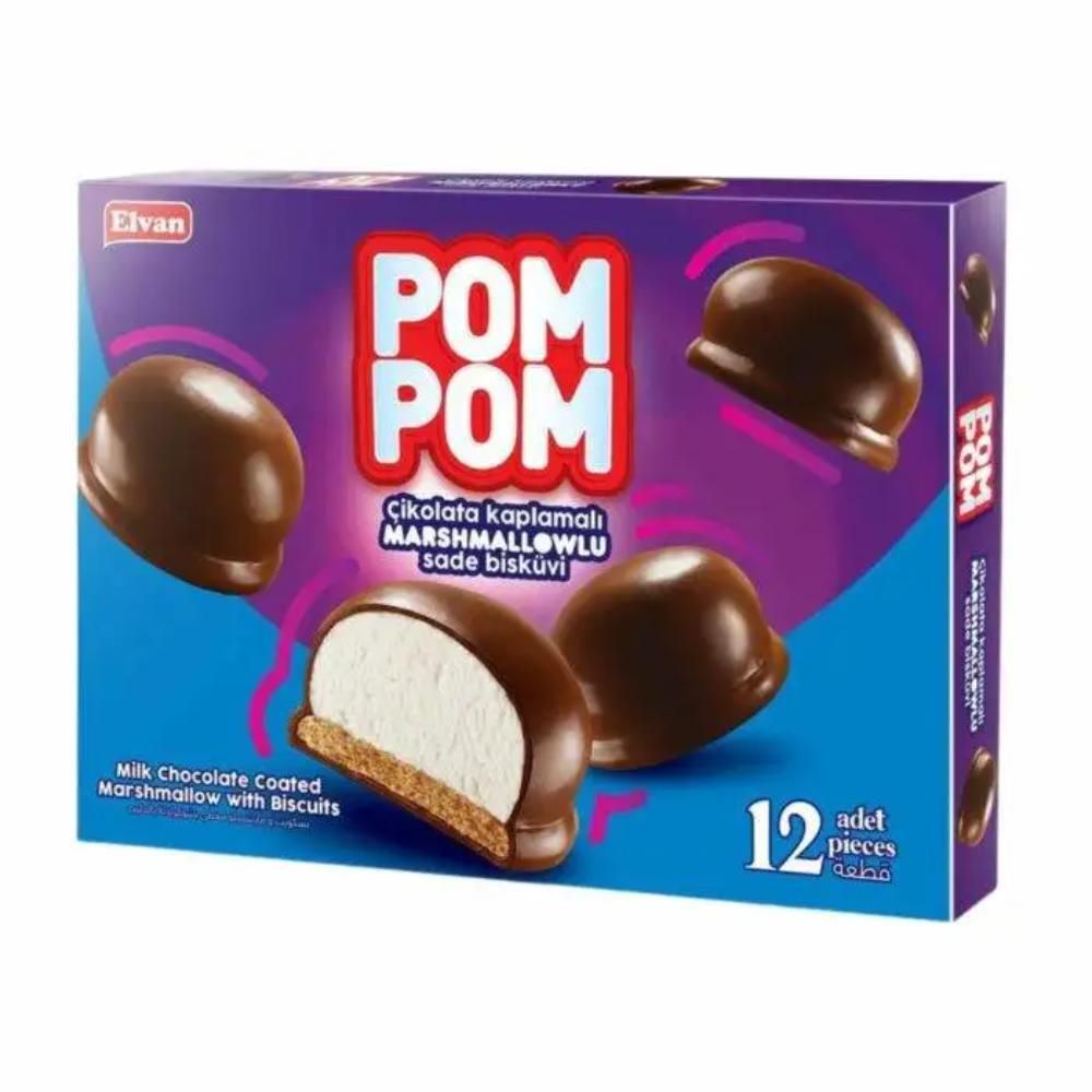 Bombom de Chocolate ao Leite com Recheio de Marshmallow Pompom 156g