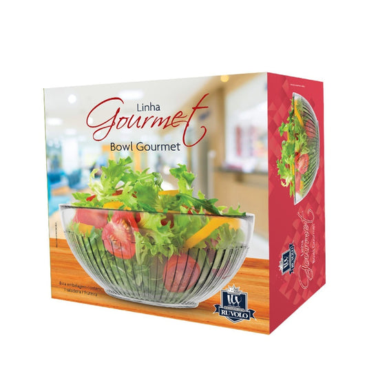 Bowl Gourmet em Vidro 22cm Ruvolo