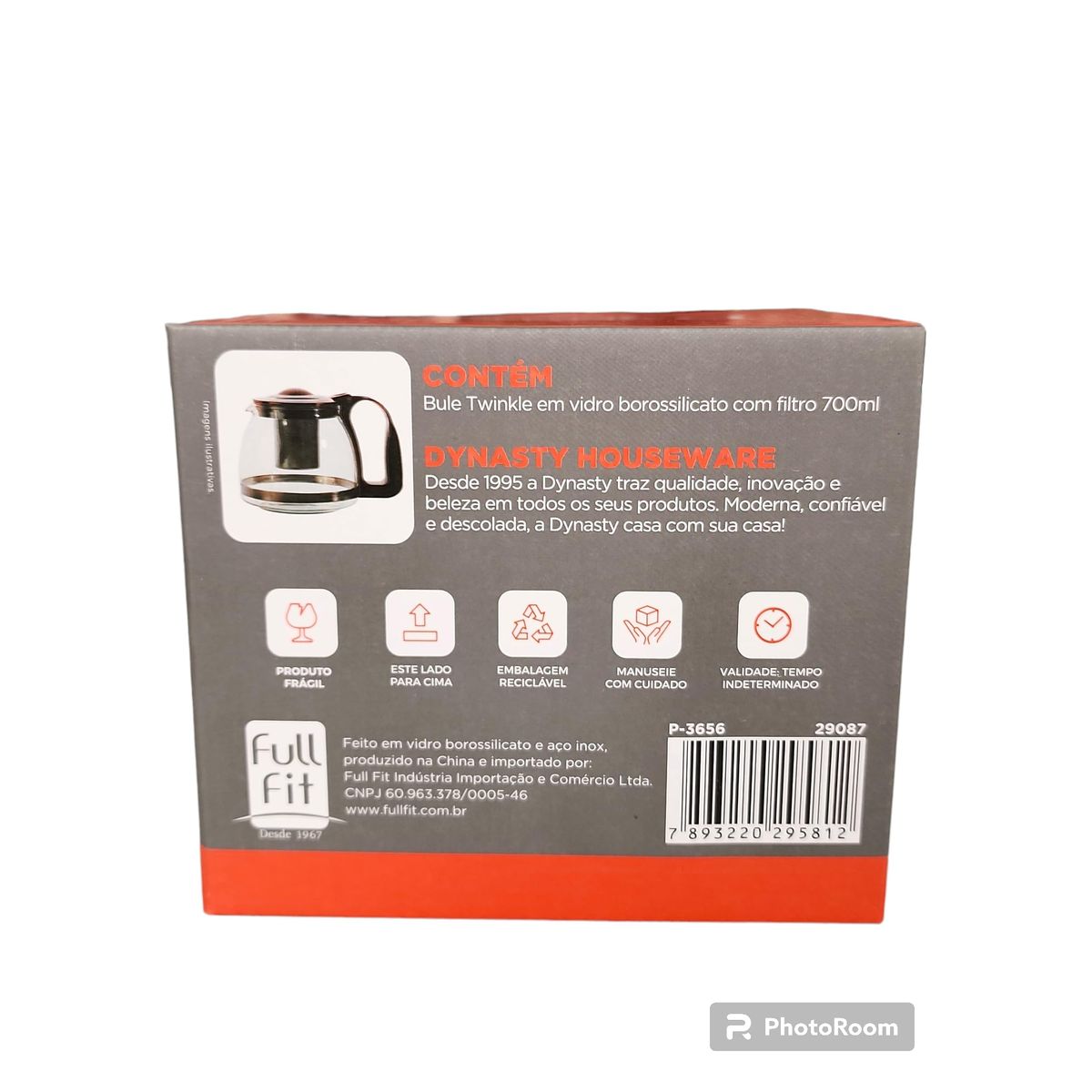 Bule Twinkle em Vidro Borossilicato com Filtro 700ml