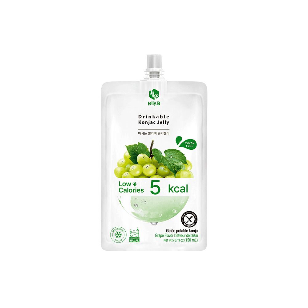 Suco com Gelatina Sabor Uva Verde 150ml Jelly B