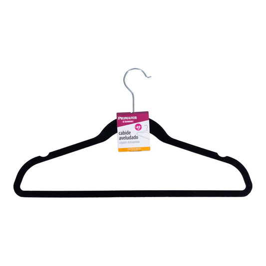 Cabide Aveludado Preto 1pc