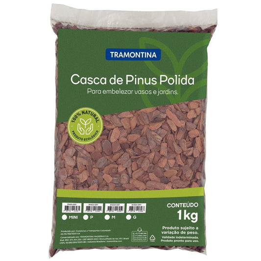 Cascas de Pinus Polida Tamanho Pequeno 1kg