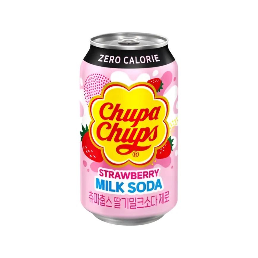 Refrigerante sabor Morango Zero 345ml Chupa Chups