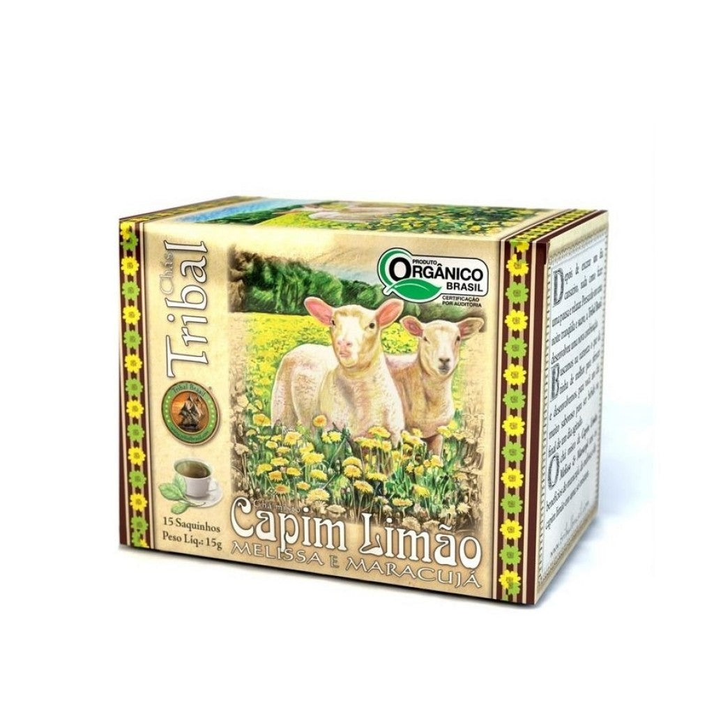 Chá de Capim Limão, Melissa e Maracujá 15 Saches 15g Tribal Brasil
